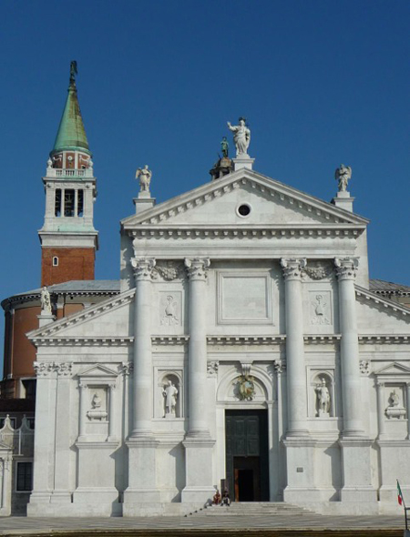Basilica di San Giorgio Maggiore, a Venezia, progettata da Andrea Palladio
