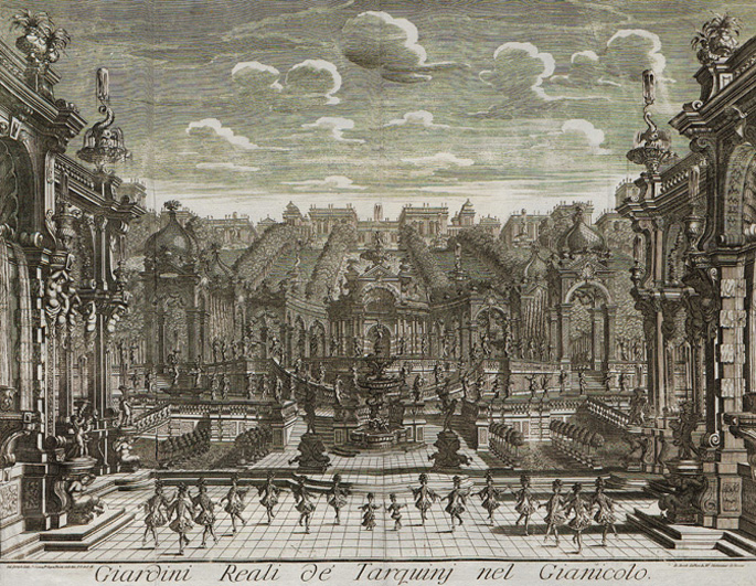 scenografia per l'opera Costanza e fortezza di Johann Joseph Fux