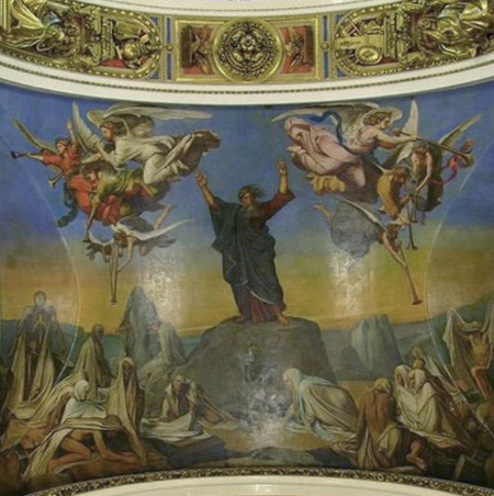Fresko in der Isaaks-Kathedrale, St. Petersburg