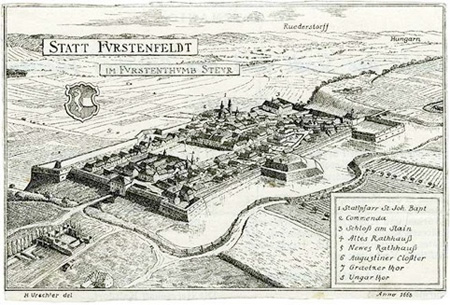 Fürstenfeld nell'anno 1668