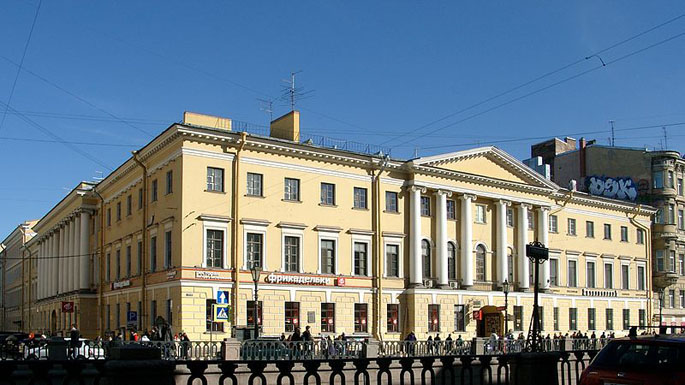 Luigi Rusca, collegio dei Gesuiti nel centro di San Pietroburgo