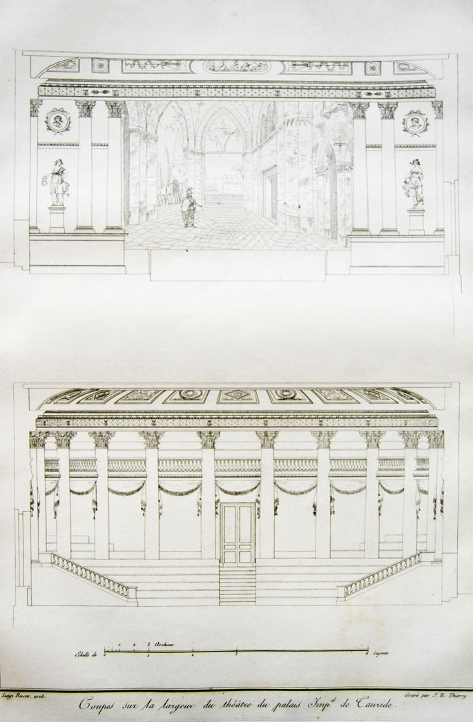 Luigi Rusca, progetto per un teatro nel palazzo di Tauride, 1801-1803