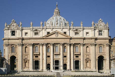 Petersdom in Rom, Fassade von Carlo Maderno
